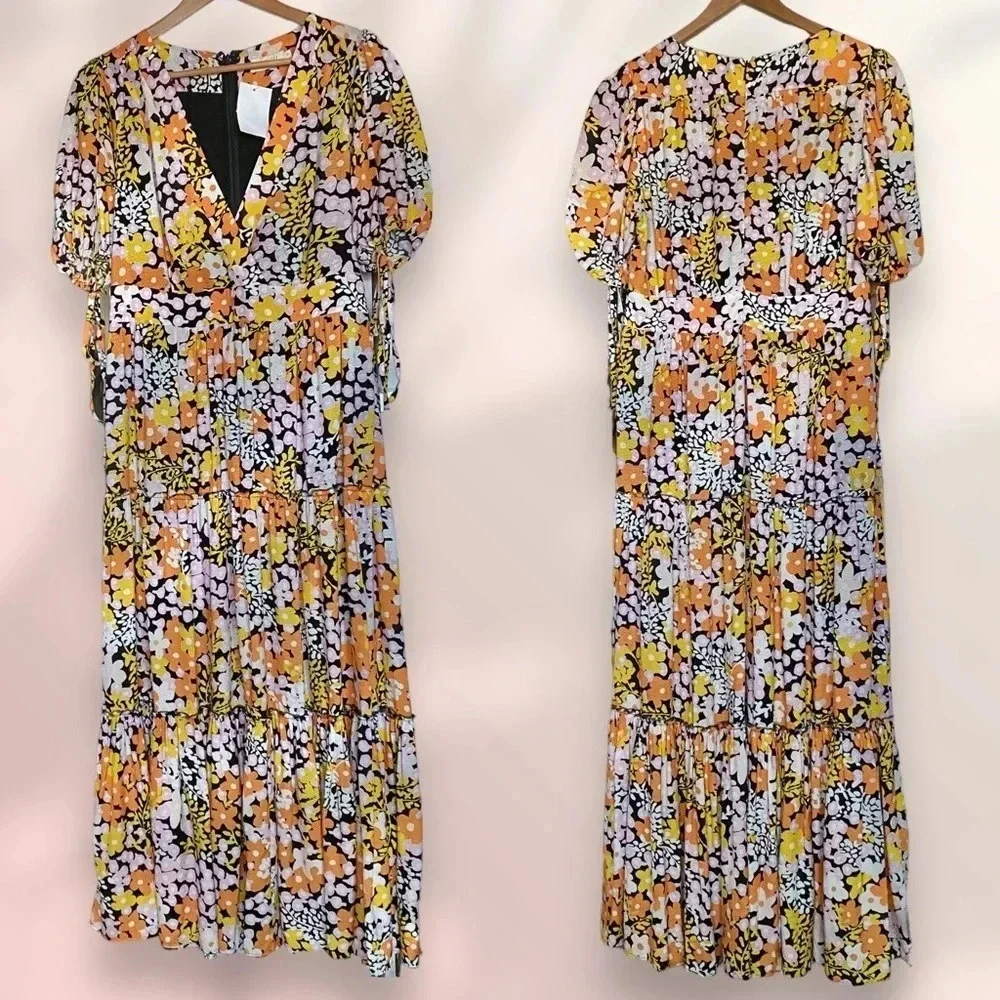 TED BAKER
Safiree floral print cotton blend midi dress Size 3 - Picture 9 of 17